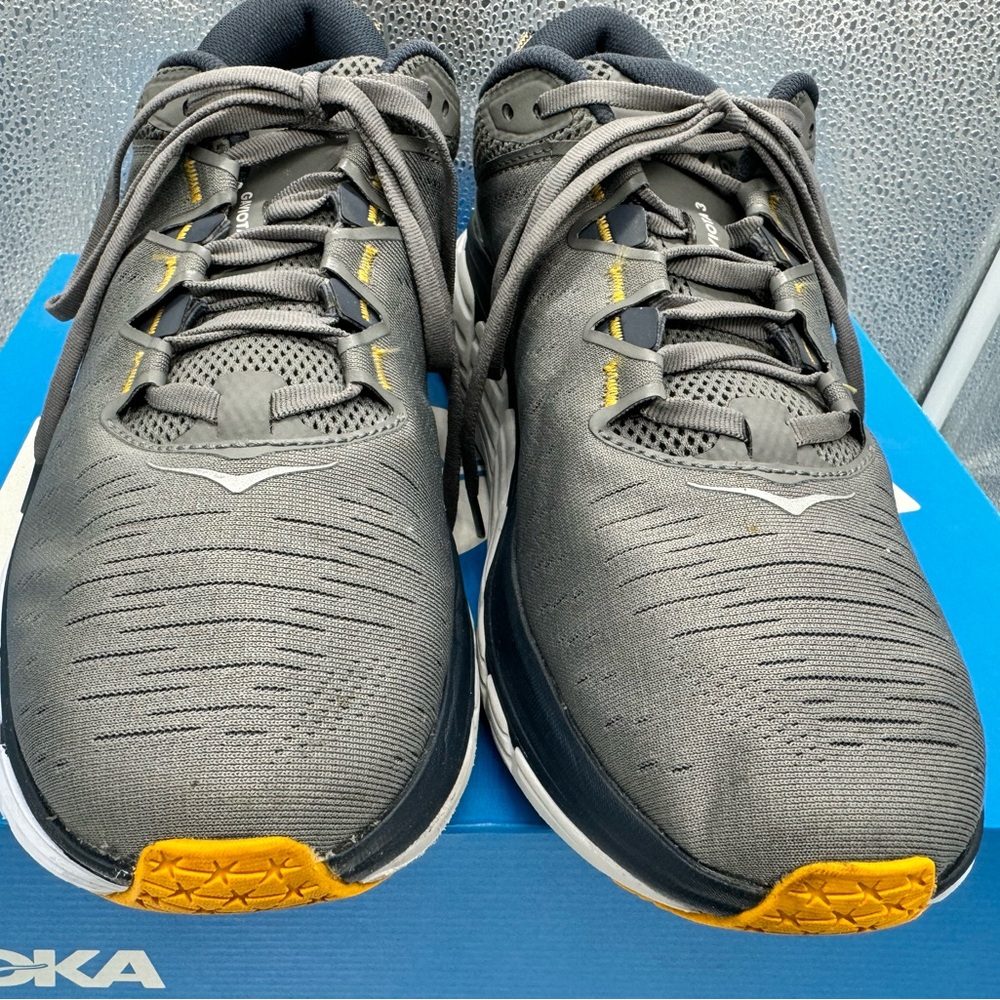 Hoka Gaviota 3 Men's Gray Shoes. Size 10.5 D. Xlnt Cond Barely Worn